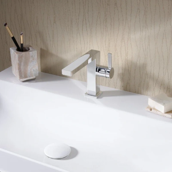 Фото смеситель для раковины hansgrohe tecturis e 73020000