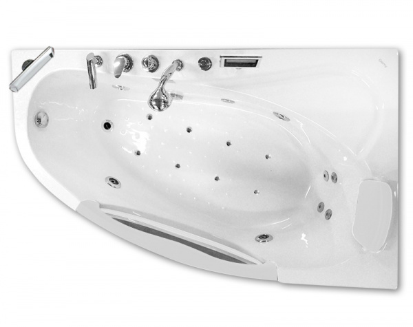Фото акриловая ванна gemy g9046 o r 161x96 см