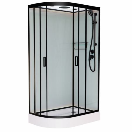 Фото душевая кабина душевая кабина frank f418r black 100x80 см 914814