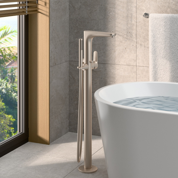 Фото смесители для ванны vitra root round a4274134exp цвет никель