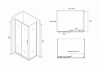 Фото душевое ограждение abber schwarzer diamant 180x100 см ag30180b-s100b