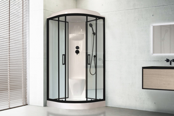 Фото душевая кабина royal bath нк rb100hk6-wt-bl 100x100 см