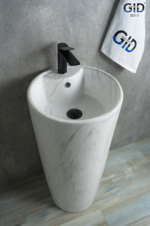 Фото раковина напольная gid nb131wgs 40 см