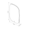 Фото зеркало с led подсветкой am.pm func  65x124 см m8fmox0651wgh