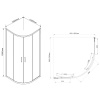 Фото душевой уголок vincea garda 100x100 см vsq-1g100cl