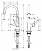 Фото смеситель для кухонной мойки hansgrohe talis s 72810800