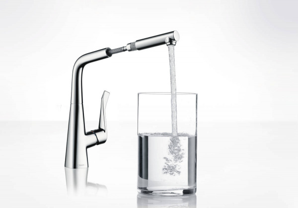 Фото смеситель для кухни hansgrohe metris 14821000
