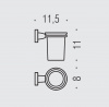 Фото стакан подвесной colombo design basic b2702