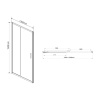 Фото душевая дверь vincea garda 130 см vds-1g130clb