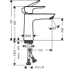 Фото смеситель для раковины hansgrohe talis e 71714700