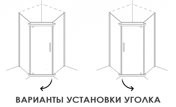 Фото душевое ограждение alex baitler 90x90 см ab 245-90