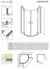 Фото душевое ограждение radaway almatea pdd 100x100 см 30522-01-08n