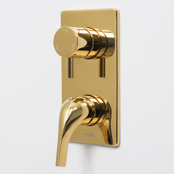 Фото встраиваемый смеситель для ванны и душа wasserkraft sauer 7171