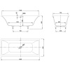 Фото ванна из искусственного камня knief shape 180x80 см 0600-750-01