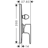 Фото смеситель для душа hansgrohe rebris s 72448670