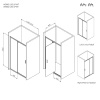 Фото душевая дверь am.pm gem 120x195 см w90g-120-1p-bt