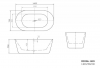 Фото акриловая ванна belbagno bb306-1485 150x80 см