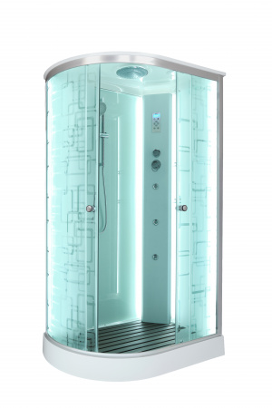 Фото душевая кабина dto 120x80 см em1512rled+gm с гидромассажем