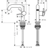 Фото смеситель для раковины hansgrohe tecturis s 73320140