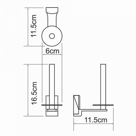 Фото держатель туалетной бумаги wasserkraft exter k-5297