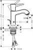 Фото смеситель для раковины hansgrohe metropol classic 31300090