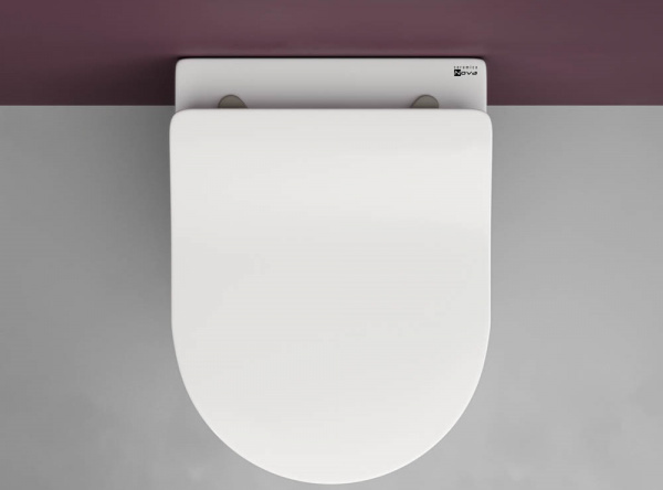 Фото унитаз подвесной, безободковый ceramicanova play cn3001